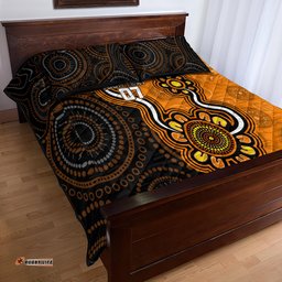 Custom Scorchers Cricket Indigenous Quilt Bed Set Champions Fire Up