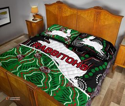 Rabbitohs Quilt Bed Set Aboriginal