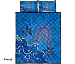 Torres Strait Quilt Bed Set Dhari And Turtle