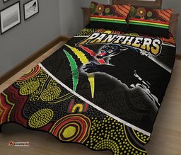 Panthers Rugby Quilt Bed Set Aboriginal Basic Style