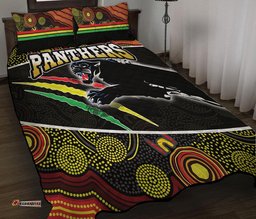 Panthers Rugby Quilt Bed Set Aboriginal Basic Style