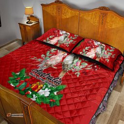 Kookaburra Lover Quilt Bed Set Australia Koalaty Merry Christmas Aboriginal