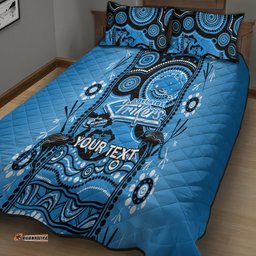 Custom Adelaide Strikers Cricket Quilt Bed Set Happy Australia Day Aboriginal Art