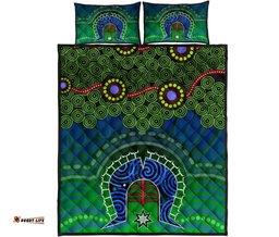 Torres Strait Quilt Bed Set Dhari And Dot Patterns