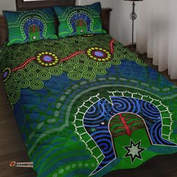Torres Strait Quilt Bed Set Dhari And Dot Patterns