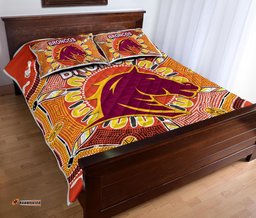 brisbane quilt bed set broncos indigenous warm vibes