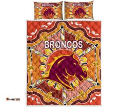 brisbane quilt bed set broncos indigenous warm vibes