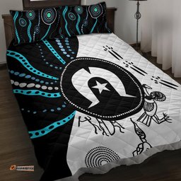 aboriginal pattern torest strait island quilt bed set ts04
