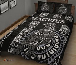 Magpies Quilt Bed Set Aboriginal