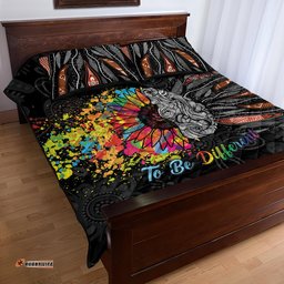 australia aboriginal quilt bed set autism its okay to be different