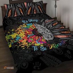 australia aboriginal quilt bed set autism its okay to be different