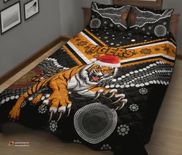 Wests Christmas Quilt Bed Set Tigers Indigenous