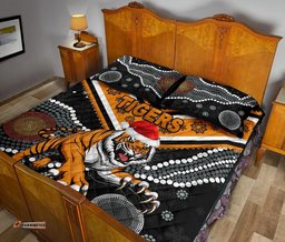Wests Christmas Quilt Bed Set Tigers Indigenous