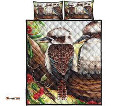 quilt bed set kookaburra with waratah