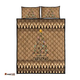 Wombat Christmas Tree Quilt Bed Set Australia Merry Xmas Simple Style