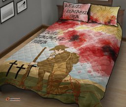 anzac day quilt bed set we will remember them