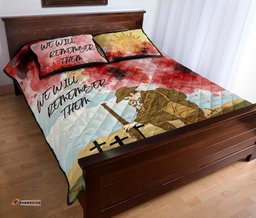 anzac day quilt bed set we will remember them