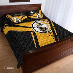 Custom Text Cornwall Rugby Personalised Quilt Bed Set Cornish Rugby