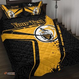 Custom Text Cornwall Rugby Personalised Quilt Bed Set Cornish Rugby