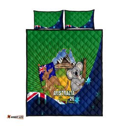 Australia Day Quilt Bed Set 2024 Proud To Be Australian National Color