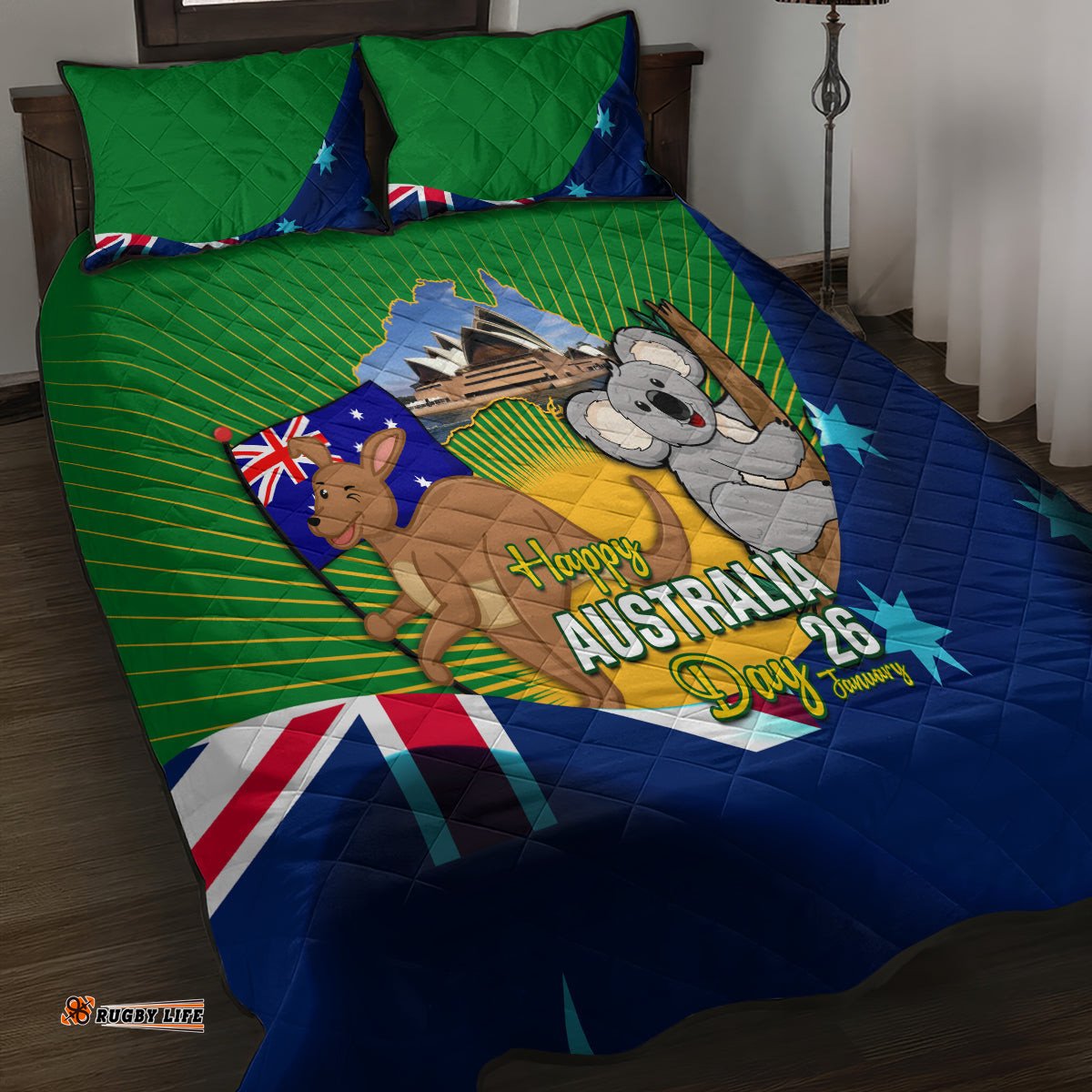 Australia Day Quilt Bed Set 2024 Proud To Be Australian National Color