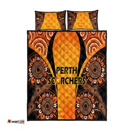 Made Tough Scorchers Custom Quilt Bed Set Champions BBL13 Aboriginal Version