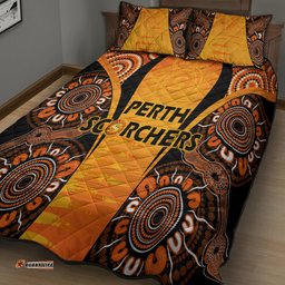 Made Tough Scorchers Custom Quilt Bed Set Champions BBL13 Aboriginal Version