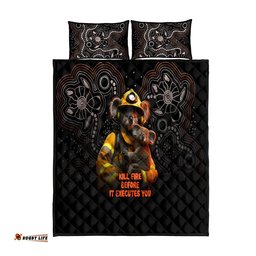 Paws For Australia Quilt Bed Set Bushfire Awareness Indigenous Aboriginal