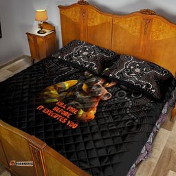 Paws For Australia Quilt Bed Set Bushfire Awareness Indigenous Aboriginal
