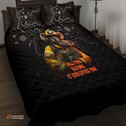 Paws For Australia Quilt Bed Set Bushfire Awareness Indigenous Aboriginal