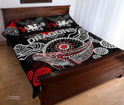 st george illawarra dragons quilt bed set aboriginal
