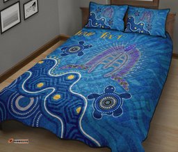 Torres Strait Personalised Quilt Bed Set Dhari And Turtle