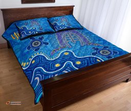 Torres Strait Personalised Quilt Bed Set Dhari And Turtle