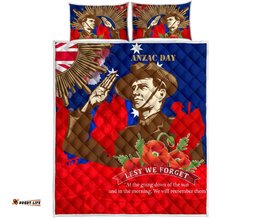 Quilt Bed Set AANZAC Australia Remember Them