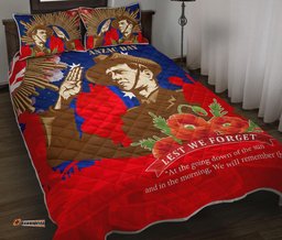 Quilt Bed Set AANZAC Australia Remember Them
