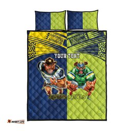 Custom Raiders and Cowboys Quilt Bed Set Together Sporty Style