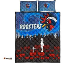 Sydney Roosters Aboriginal Quilt Bed Set Prairie Style