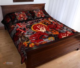 Custom Aboriginal Quilt Bed Set Indigenous Fish Hand Art