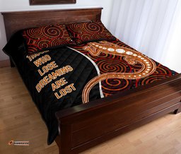 Aboriginal Quilt Bed Set Indigenous Lizard Dreaming