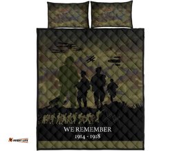 We Remember ANZAC Camo New Zealand Quilt Bed Set