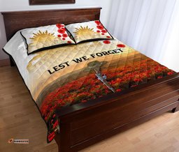 ANZAC Day Quilt Bed Set We Will Remember Them 02