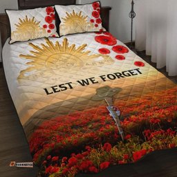 ANZAC Day Quilt Bed Set We Will Remember Them 02