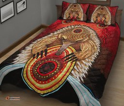 Aboriginal Quilt Bed Set Australian Echidna