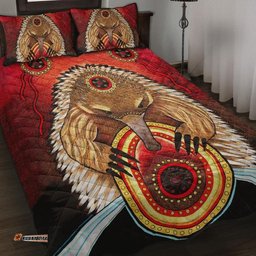 Aboriginal Quilt Bed Set Australian Echidna