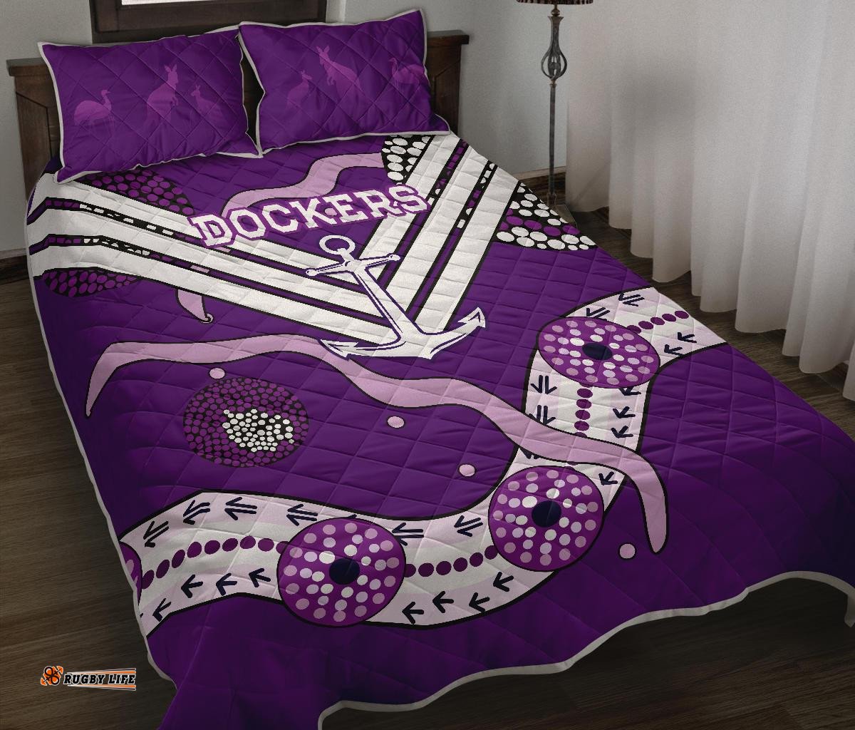 Dockers Quilt Bed Set Indigenous Fremantle Freo