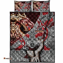 St. George Rugby Indigenous Custom Patronage Quilt Bed Set St. George Illawarra Dragons Bloods In My Veins