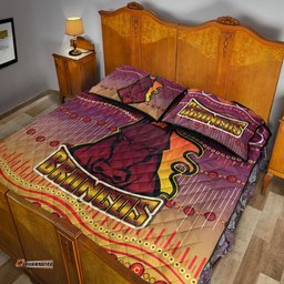 broncos rugby quilt bed set horse aboriginal patterns quilt bed set