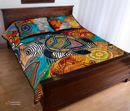 Aboriginal Quilt Bed Set Turtle Indigenous Art