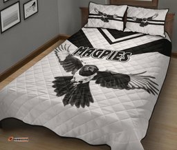 Western Suburbs Magpies Quilt Bed Set Original Style White