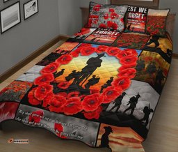 anzac quilt bed set always remember australias soldiers